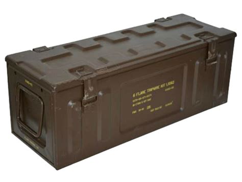 1953 military metal box|Large 1953 U.S. Military 2.25 Rocket Container .